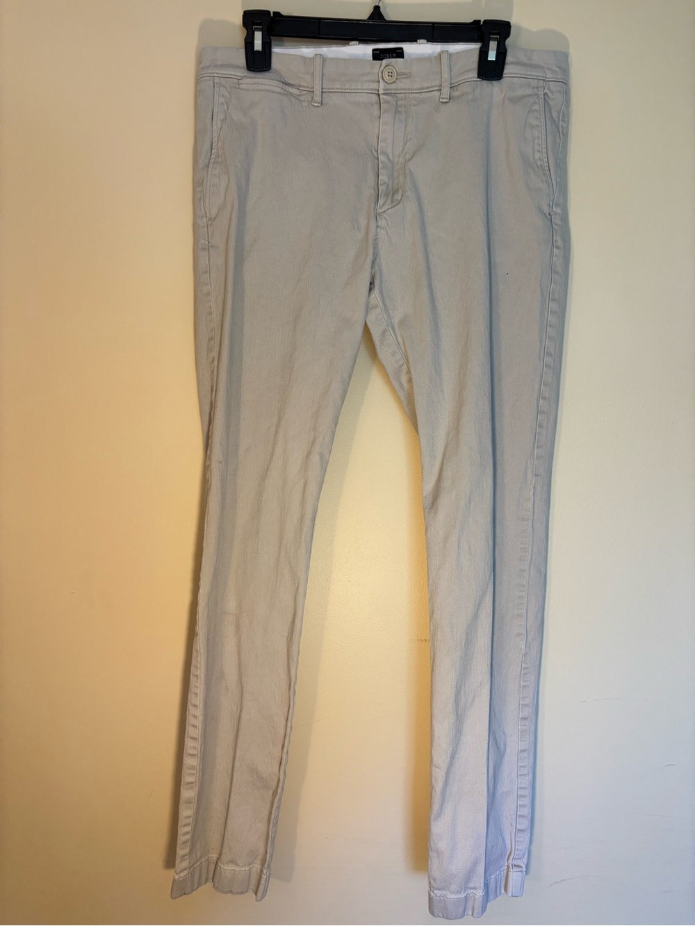 Men's Light Beige Stretch Chino Jeans
